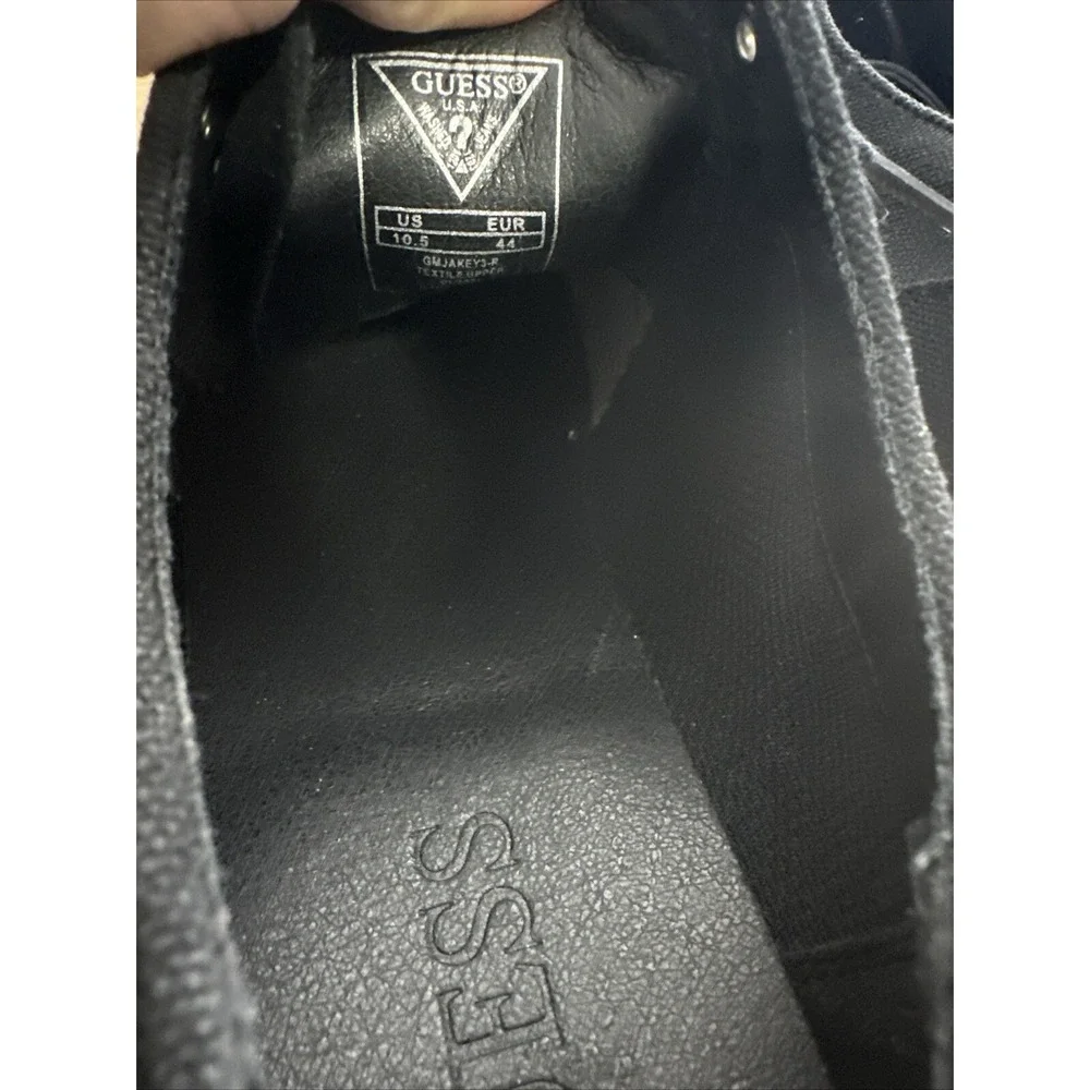 Men's Guess Denim Black‎ Oxford Dress Shoes Size 10.5 Lace Up